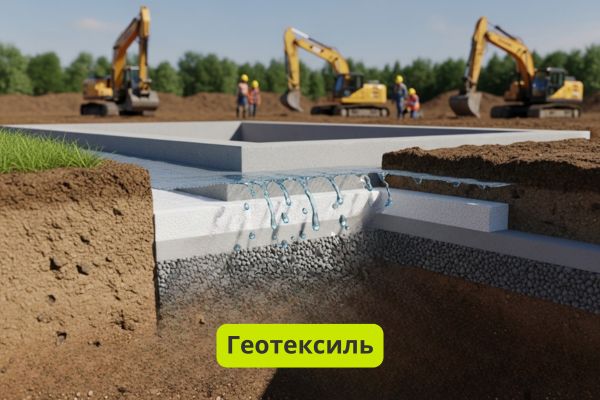 Геотекстиль фото